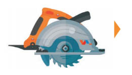 magon corte panel sierra circular