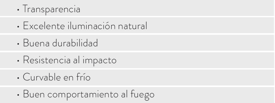 tabla caracteristicas policarbonato 1