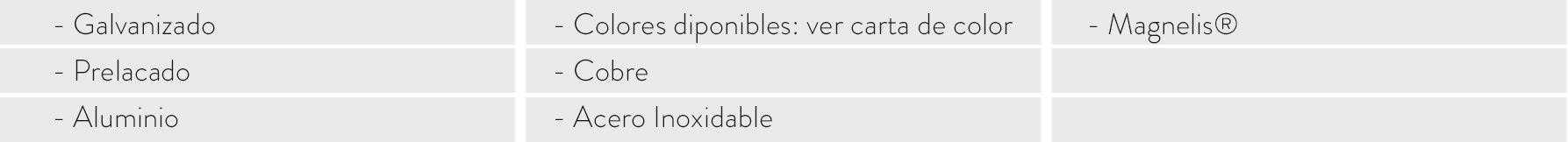 tabla colores remateria